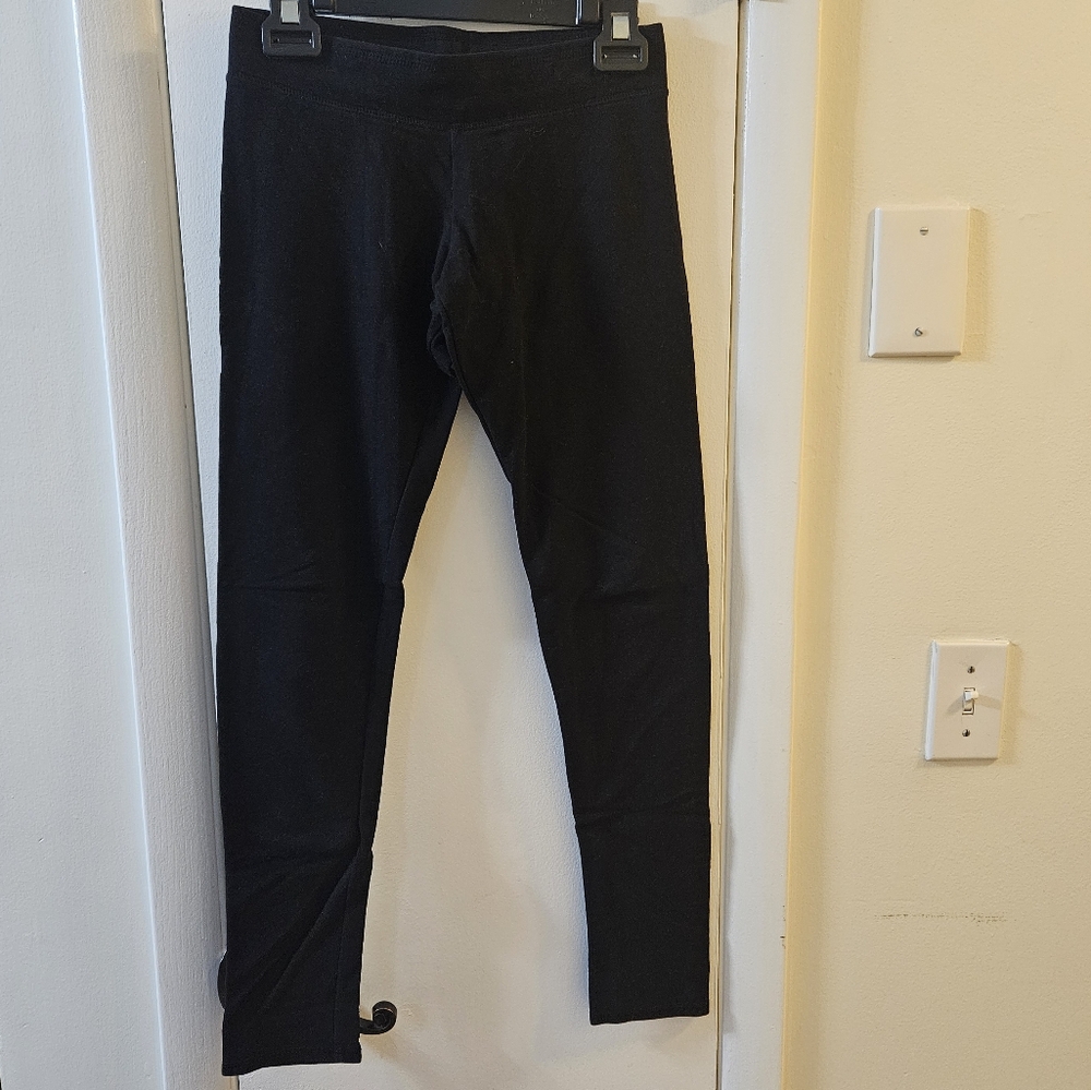 Garage black fleece leggings